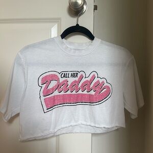Call Her Daddy Daddy Gang Baseball Cropped Tee